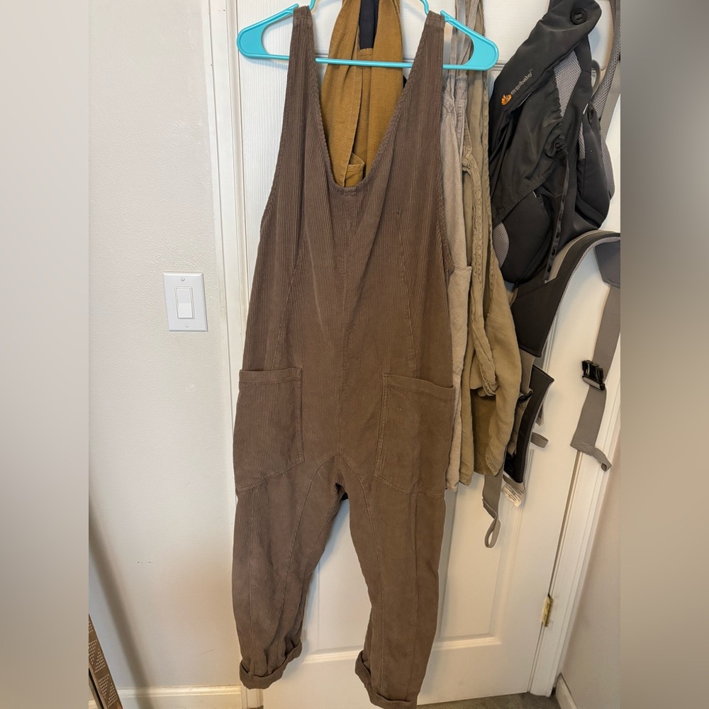 Free People Hi Roller Cord Overalls